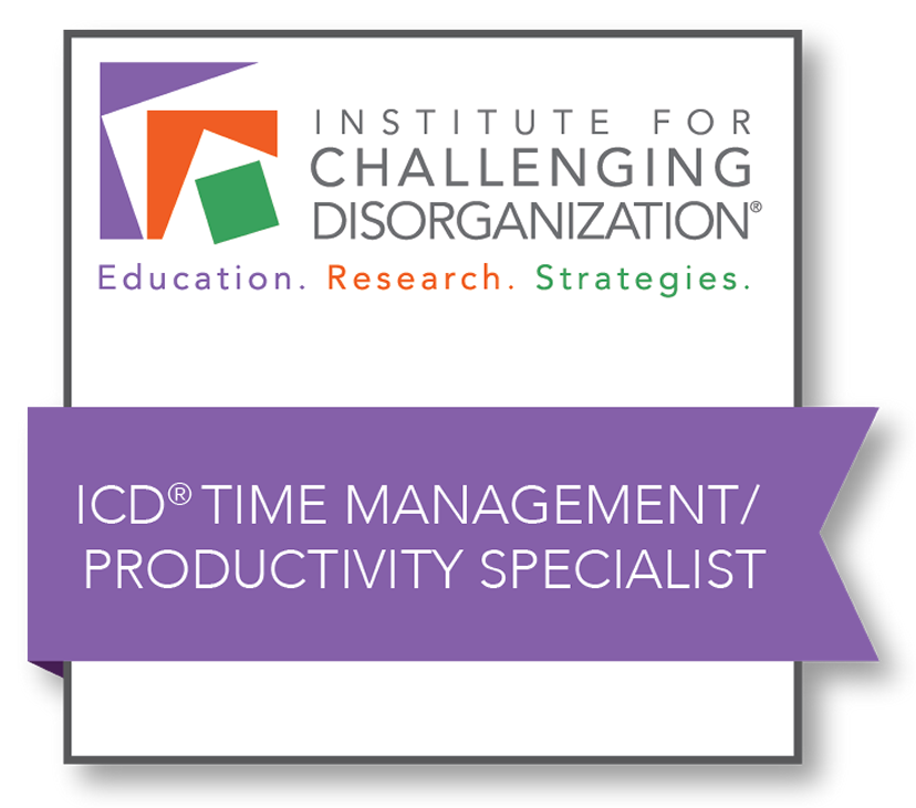 ICD Time Management/Productivity Specialist badge